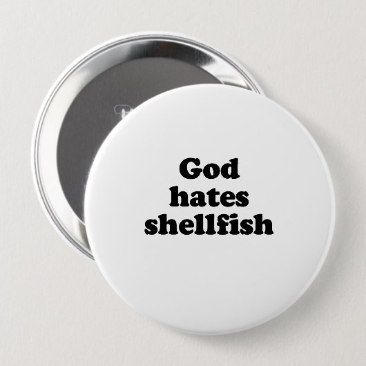 Gott hasst Muscheln .pnng Button (Vorne & Hinten)