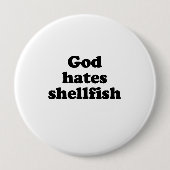 Gott hasst Muscheln .pnng Button (Vorderseite)