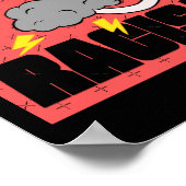 Gott hasst Rassismus Sticker Poster (Ecke)