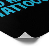 Gott hasst Tattoos _ Funny Sarcastic Religious Poster (Ecke)