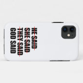 Gott hat das letzte Wort Case-Mate iPhone Hülle (Rückseite (Horizontal))