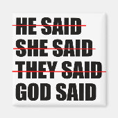 Gott hat das letzte Wort Magnet (Vorne)