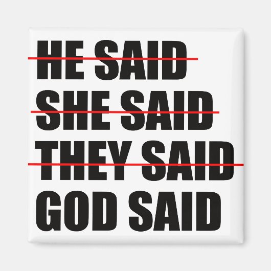 Gott hat das letzte Wort Magnet (Vorne)