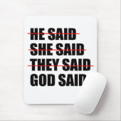 Gott hat das letzte Wort Mousepad (Mit Mouse)