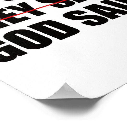 Gott hat das letzte Wort Poster (Ecke)