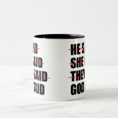 Gott hat das letzte Wort Zweifarbige Tasse (Mittel)