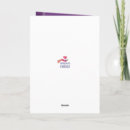 Gott hat dich zu großen Zwecken erschaffen Karte (Rückseite)