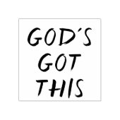 Gott hat diese Briefmarke aus Holz Got Gummistempel (Prägung)