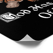 Gott hat ein Gefühl von Spaß - lustiger Platypus Poster (Ecke)