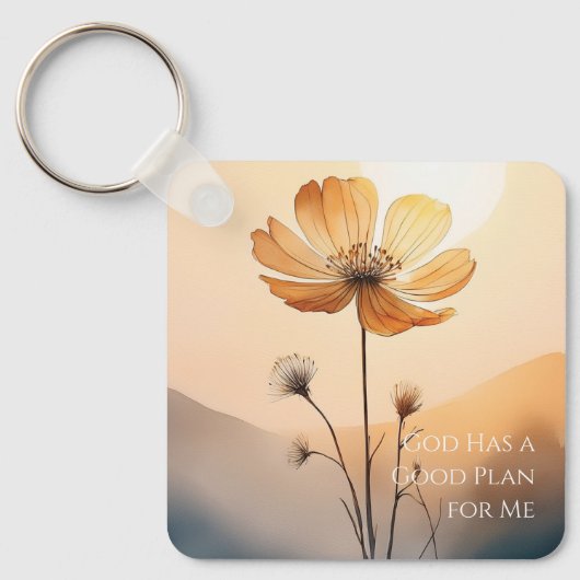 Gott hat einen guten Plan für mich Schlüsselanhäng Schlüsselanhänger (Vorderseite)