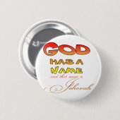 Gott hat einen Namen Jehovah Button (Vorne & Hinten)