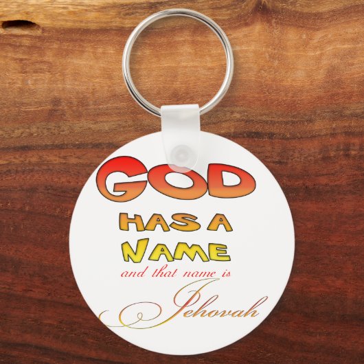Gott hat einen Namen Jehovah Schlüsselanhänger (Vorderseite)