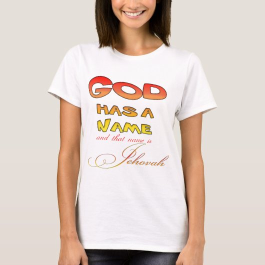 Gott hat einen Namen Jehovah T-Shirt (Vorderseite)