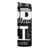 Gott hat einen Plan Vertraue Thermosbecher (Nach rechts gedreht)