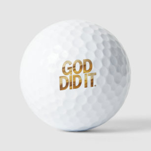 Gott hat es getan – Glaube-Inspirierter Christlich Golfball