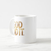 Gott hat es getan – Glaube-Inspirierter Christlich Kaffeetasse (Vorderseite Links)