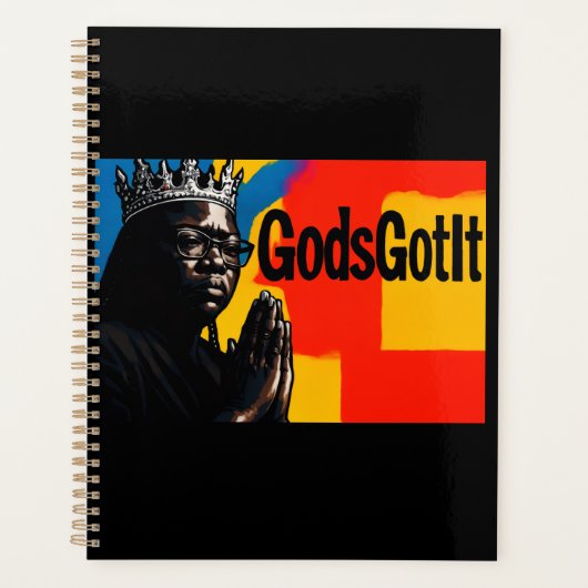 Gott hat es Notizbuch Journal Planer (Vorderseite)