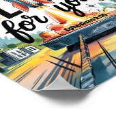 Gott hat große Pläne für Christliche Kinderzimmer  Poster (Ecke)