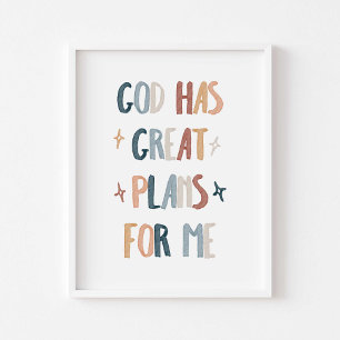 Gott hat große Pläne für mich als Plakat