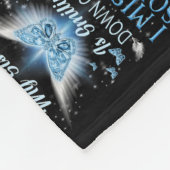 Gott hat meine Schwester im Himmel zu einer Engel  Fleecedecke (Ecke)