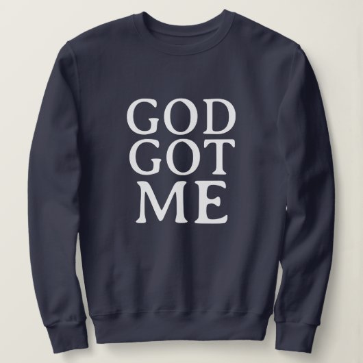 GOTT HAT MICH CUTE EINFACH STYLISH MODERN MINIMAL  SWEATSHIRT (Design vorne)