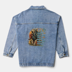Gott hat mich entworfen... jeansjacke