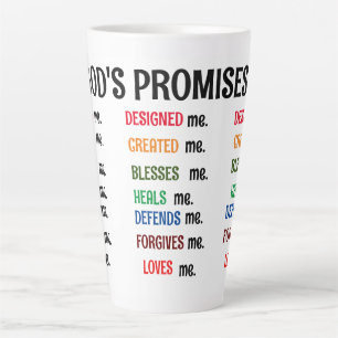 Gott hat mich entworfen und eine Sammlung von Vers Milchtasse