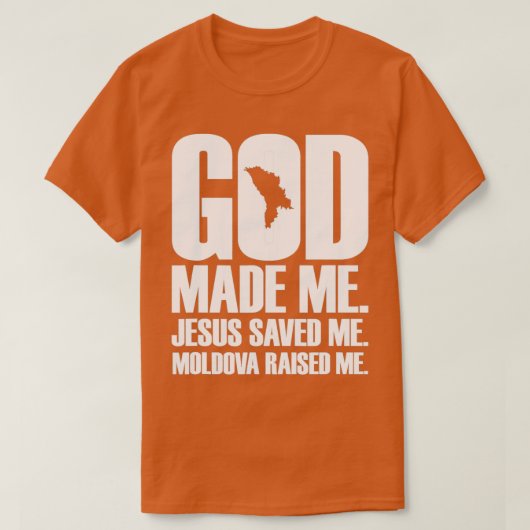 Gott hat mich Jesus Gerettet Moldau T-Shirt (Design vorne)