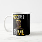 Gott hat mich Schwarze Geschichte Monat Blm Melani Kaffeetasse (Links)