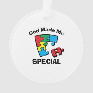 Gott hat mich zum Sonderfall gemacht Ornament