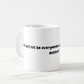 Gott hat Mütter geschaffen Kaffeetasse (Vorderseite Links)