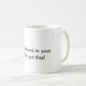 Gott hat schon in deiner Dummheit-Tasse gezählt Kaffeetasse (VorderseiteRechts)