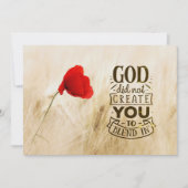 Gott hat Sie nicht in Christlicher Karte zusammeng (Vorderseite)