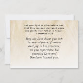 Gott hat Sie nicht in Christlicher Karte zusammeng (Rückseite)