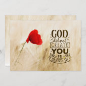 Gott hat Sie nicht in Christlicher Karte zusammeng (Vorne/Hinten)