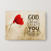 Gott hat Sie nicht zu einem Christlichen Zitat zus Button (Vorderseite)