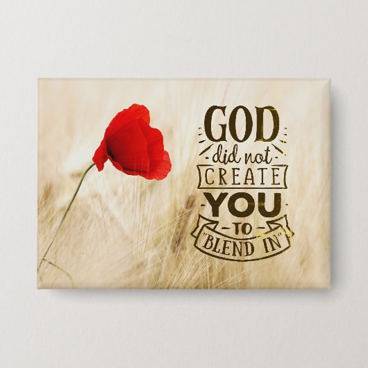 Gott hat Sie nicht zu einem Christlichen Zitat zus Button (Vorderseite)