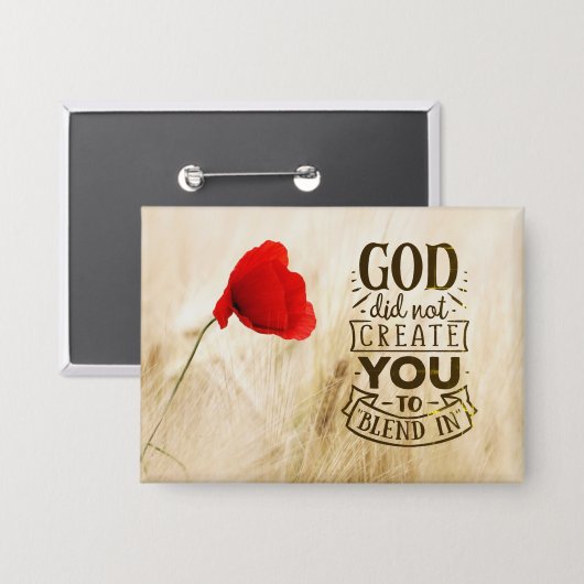 Gott hat Sie nicht zu einem Christlichen Zitat zus Button (Vorderseite/Rückseite)