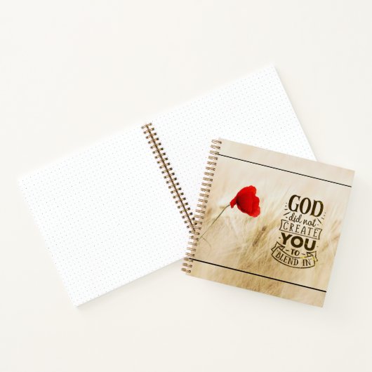 Gott hat Sie nicht zu einem Christlichen Zitat zus Notizblock (Innenseite)