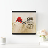 Gott hat Sie nicht zu einem Christlichen Zitat zus Quadratische Wanduhr (Zuhause)