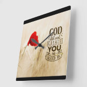 Gott hat Sie nicht zu einem Christlichen Zitat zus Quadratische Wanduhr (Winkel)