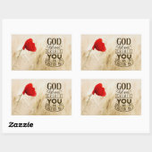 Gott hat Sie nicht zu einem Christlichen Zitat zus Rechteckiger Aufkleber (Blatt)