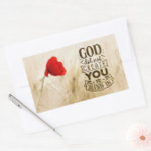 Gott hat Sie nicht zu einem Christlichen Zitat zus Rechteckiger Aufkleber (Umschlag)