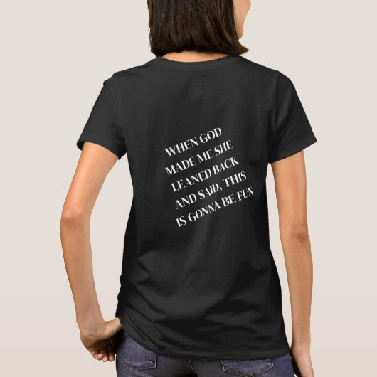 Gott hat T-Shirt gemacht (Rückseite)