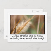 Gott hat uns aufgerufen, uns durch postkarte (Vorne/Hinten)