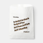 Gott hat uns den Geist der Angst nicht gegeben Geschenktütchen (Vorderseite)