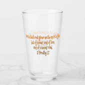 Gott hat uns den Geist der Angst nicht gegeben Glas (Rückseite)