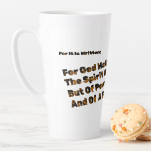 Gott hat uns den Geist der Angst nicht gegeben Milchtasse