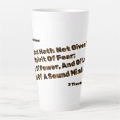 Gott hat uns den Geist der Angst nicht gegeben Milchtasse (Vorderseite)