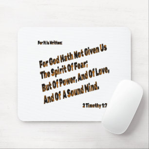Gott hat uns den Geist der Angst nicht gegeben Mousepad
